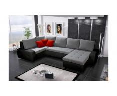 JUSTyou Senso Bis Wohnlandschaft Schwarz Grau
