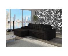 JUSTyou Conforti Schlafsofa 165x270x80 cm Schwarz