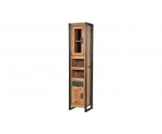 JUSTyou Manar Hochschrank Sheesham Schwarz