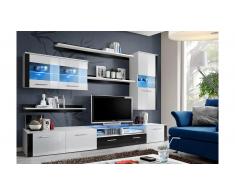 JUSTyou LOGO FRESH Wohnwand Weiß Schwarz