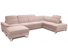 JUSTyou Kelyan Wohnlandschaft Struktur fein PIK Rosa