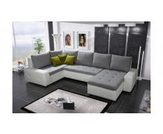 JUSTyou Senso Bis Wohnlandschaft Weiß Grau
