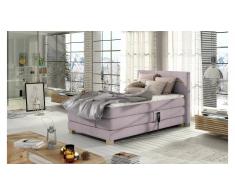 JUSTyou Dione Boxspringbett Helllila 100x200