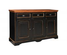 JUSTyou Caros Kommode Mangoholz Schwarz