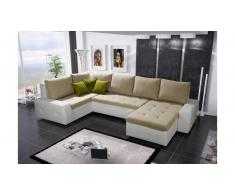 JUSTyou Senso Bis Wohnlandschaft Weiß Beige II