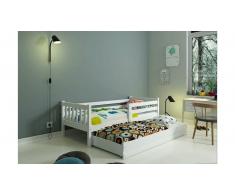 JUSTyou Jan mit Extrabett Funktionsbett Weiß