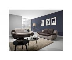 JUSTyou Lolla Polstergarnitur Velours Braun Grau