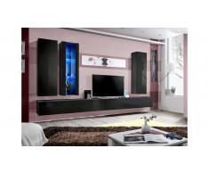 JUSTyou AUR E IV Wohnwand 190x320x40 Schwarz