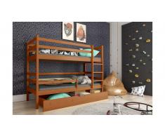 JUSTyou Nodi Etagenbett Erle 80x160 cm
