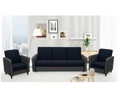 JUSTyou Laguna Polstergarnitur Grau Blau