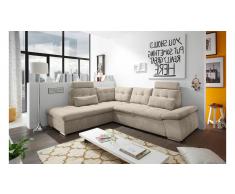 JUSTyou Delaware Ecksofa Links Creme