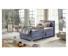 JUSTyou Dione Boxspringbett Dunkellila 100x200