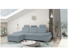 JUSTyou Carlota Ecksofa Blau Strukturstoff