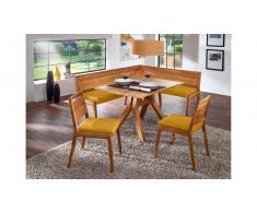 JUSTyou Clarens-H Essgruppe Massiv Wildeiche Gelb