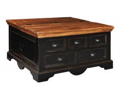 JUSTyou Caros Couchtisch Mangoholz Schwarz