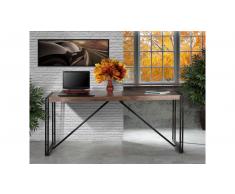 JUSTyou Manar Esszimmertisch Sheesham Schwarz 70x140 cm