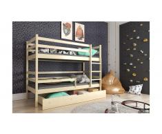 JUSTyou Nodi Etagenbett Kiefer 80x185 cm