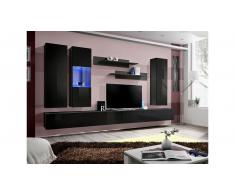JUSTyou FLI E V Wohnwand 170x320x40 Schwarz