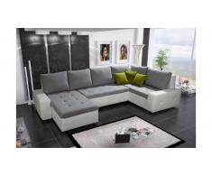 JUSTyou Senso Bis Wohnlandschaft Weiß Grau