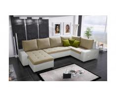 JUSTyou Senso Bis Wohnlandschaft Weiß Beige II