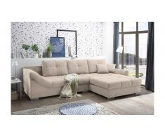 JUSTyou Oklahoma Ecksofa Rechts Creme