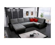 JUSTyou Senso Bis Wohnlandschaft Schwarz Grau