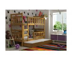 JUSTyou Tom Etagenbett Erle 80x185 cm
