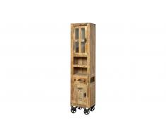 JUSTyou Simple Hochschrank Mangoholz