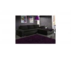 JUSTyou Picanto Mini Ecksofa Schwarz