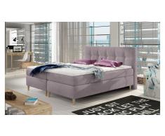 JUSTyou Dia Boxspringbett Helllila Chester 180x200
