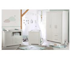 JUSTyou Simon Kinderzimmer-Set mit Funktionsbett Weiß