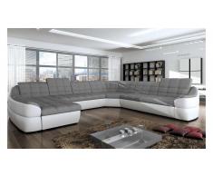 JUSTyou INFINITY XL Wohnlandschaft Weiß Grau
