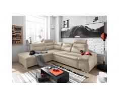 JUSTyou California Ecksofa Links Creme