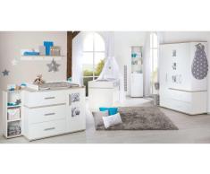 JUSTyou Pelle Kinderzimmer-Set mit Funktionsbett Weiß