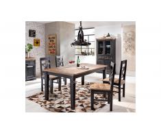 JUSTyou Caros Essgruppe Schwarz Braun