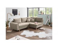 JUSTyou North Carolina Ecksofa Rechts Creme