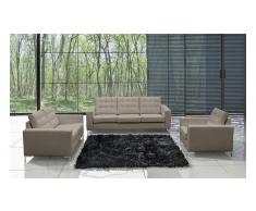 JUSTyou Oregon Polstergarnitur Kunstleder Beige