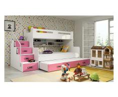 JUSTyou Ole Etagenbett Rosa