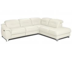 JUSTyou Aurelle Echtleder Ecksofa Creme