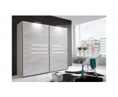 JUSTyou Louise Schwebetürenschrank Eiche Bianco