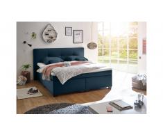 JUSTyou Annapolis Boxspringbett 180x200 cm Dunkelblau