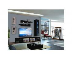 JUSTyou TUBAS E I Wohnwand 180x240x45 Schwarz