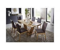 JUSTyou Malpa Essgruppe Massivholz Wildeiche Braun