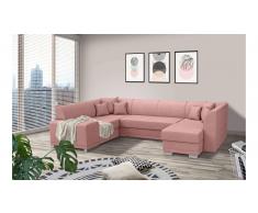 JUSTyou Alorie Wohnlandschaft Rechts Velours AMORE Rosa