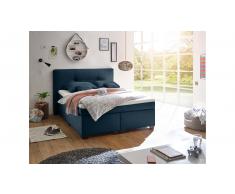 JUSTyou Annapolis Boxspringbett 140x200 cm Dunkelblau
