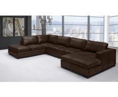 JUSTyou Thunder Wohnlandschaft Kunstleder Braun I