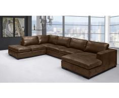 JUSTyou Thunder Wohnlandschaft Kunstleder Braun