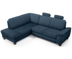JUSTyou Klarasi Ecksofa Struktur ARTEMIS Blau