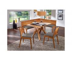JUSTyou Clarens-H Essgruppe Massiv Wildeiche Grau