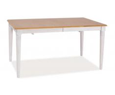 JUSTyou Fado II Ausziehtisch 75x80x120-160 Eiche Weiß